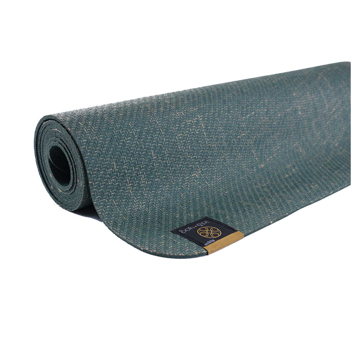 55x55 Black Round Yoga Mat, Eco Friendly Suede, Natural Rubber